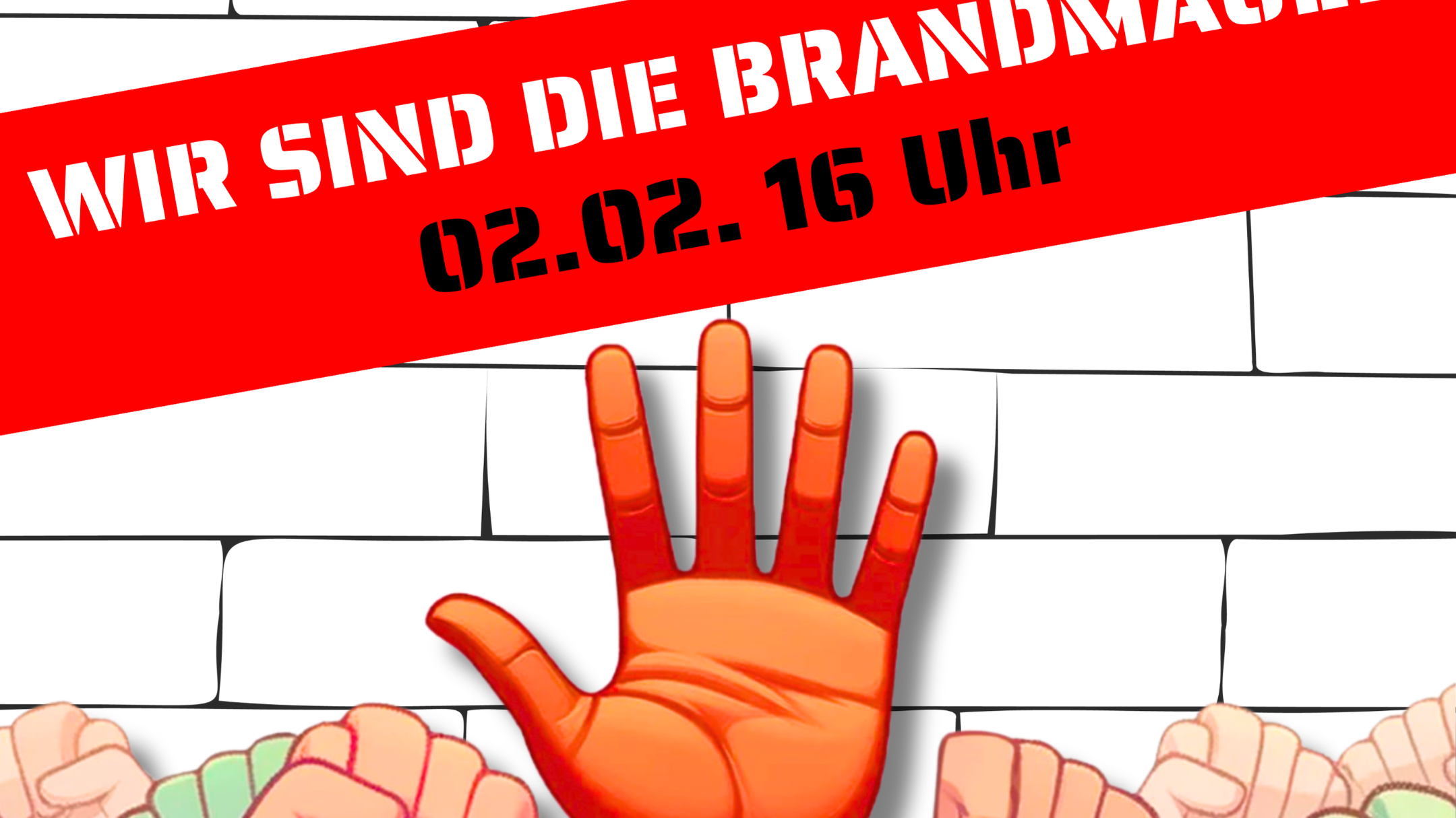 Wir sagen ZUSAMMEN HALT SB0202 - A3-Plakat mit Beschnitt