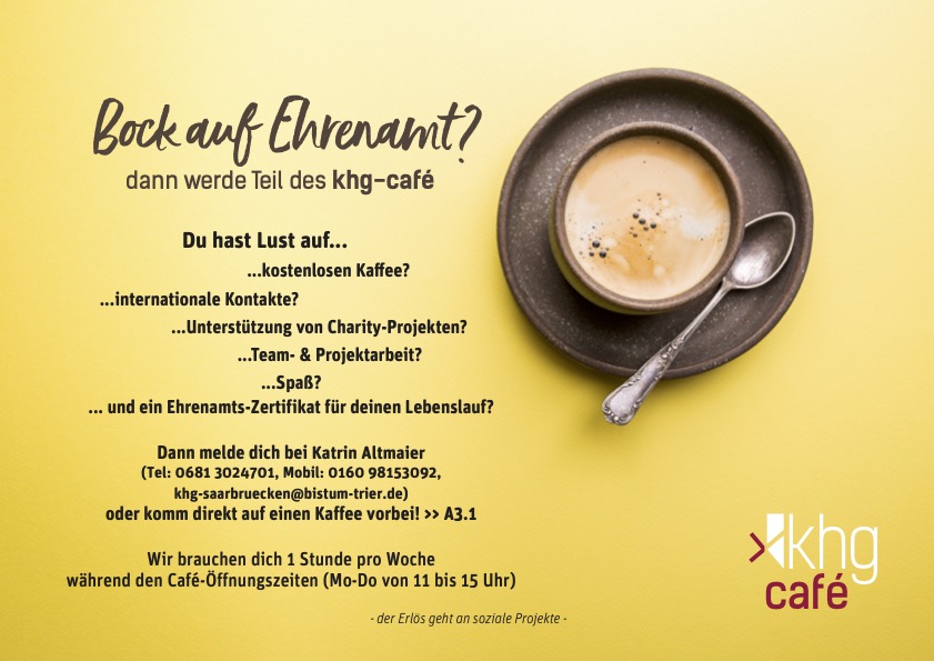 khg-café Ehrenamt